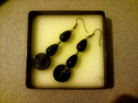 Náušnice "Black Trio"